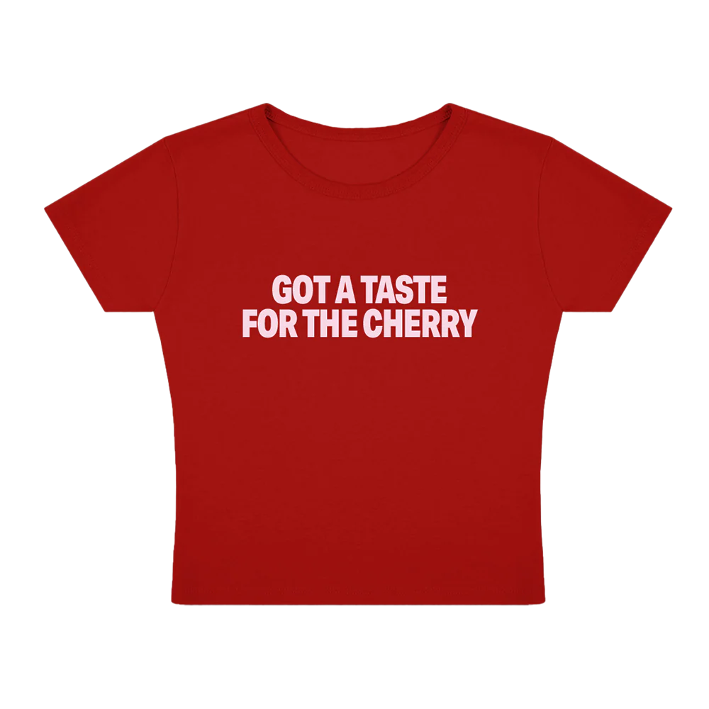 TAKE A BITE CHERRY RED TEE